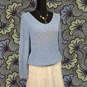 ❤️Ann Taylor V-Neck Light Blue Knitted Sweater❤️